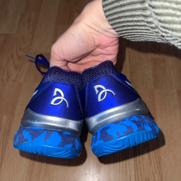 Men’s Asics Court Flytefoam Novak Blue Print Camo Court Sneakers Size 9 - Picture 8 of 11